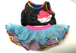 Build A Bear Rainbow Cupcake Tulle TuTu and Tank Shirt Set - $14.85