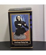 VTG Grim Reaper Playing Violin Halloween Sounds Lights Works READ See Video - $406.84 MXN