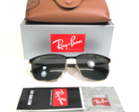 Ray-Ban Sunglasses RB3569 187/88 Gold Matte Black Square w Black Mirrore... - £89.51 GBP