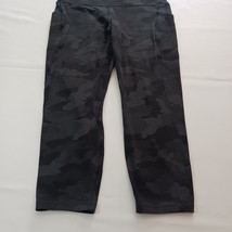 Lululemon Women's High-Rise Black Camo Leggings Measured Sz 10 (30"×23.5") image 6