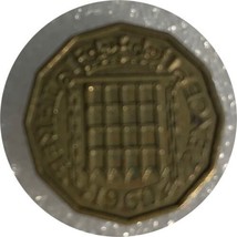 1967 UK GB GREAT BRITAIN THREEPENCE COIN VF - $0.71