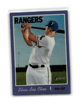 2019 Topps Heritage #THC-461 Shin-Soo Choo Chrome Purple Refractor - £2.24 GBP