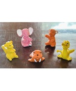 5 Vintage Diener Rubber Eraser Toys Animals - Elephant Bear Duck Walrus ... - $35.20 CAD