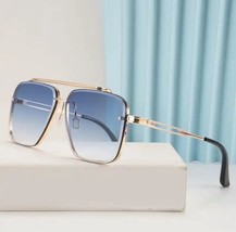 New Fashion Classic Square Sunglasses Cool Men Vintage Brand Design Metal Sun - £15.21 GBP