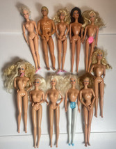 Mixed Lot Of Eleven Vintage Barbies And 1 Ken All Nude Twist Waist Some 70s - £18.67 GBP