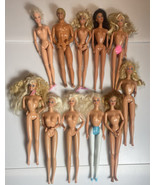 Mixed Lot Of Eleven Vintage Barbies And 1 Ken All Nude Twist Waist Some 70s - £18.30 GBP