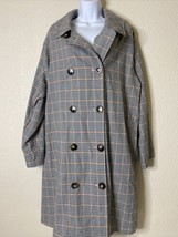NWT Forever 21 Women Size L Micro Plaid Jacket Sensemill by Ro &amp; Ha Peacoat - $7.34