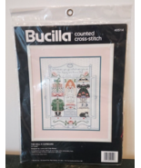 Bucilla Counted Cross Stitch Kit #40514 The Doll&#39;s Cupboard  11 x 14 - £10.10 GBP