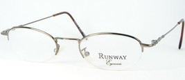 New Runway Eyewear 5 Bronze Eyeglasses Glasses Metal Frame Italy 50-21mm - £17.76 GBP