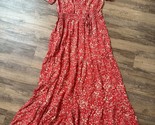 Maxi Dress Knox Rose Women&#39;s Short Sleeve A-Line Pink Small Target Empir... - £13.64 GBP