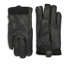 UGG Gloves Tech Smart Gibson Leather Suede Black Medium Touchscreen New $95 - $63.85