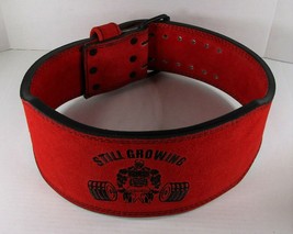 Weight Lifting Belt for Powerlifting, Workout, 6&quot; Leather, 4&quot; Taper x 11... - £45.42 GBP