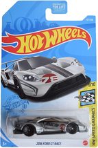 Hot Wheels 2016 Ford GT Race, [Silver] 67/250 Speed Graphics 1/10 - $5.75