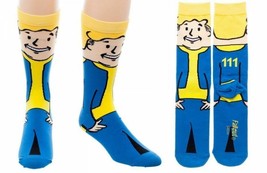 Character Collection Fallout Vault Boy Themed Men&#39;s Crew Novelty Socks 1... - $10.40