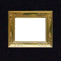 Scratch &amp; Dent Picture Frame Goldtone DOLLHOUSE Miniature - £3.37 GBP