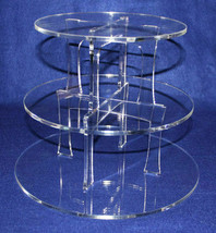 Cupcake Acrylic Stand - ~1/4&quot; Clear - Wedding, Graduation, Birthday, Party - £50.98 GBP