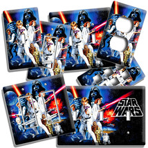 RETRO 1977 FIRST STAR WARS LUKE SKYWALKER LIGHT SWITCH OUTLET PLATES ROO... - $9.99+