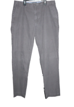 Banana Republic Chino Pants Mens 36x34 Emerson Gray Straight Leg Khaki Canvas - £17.98 GBP