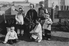 Chinese Mother with her Children in Native Costume sit on rooftop by Jackson - A - £17.51 GBP+
