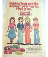 1981 Color Ad Bubble Yum Gum The Number Yum Taste - €6,93 EUR
