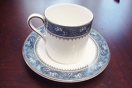 Aynsley England coffee cup and saucer &quot;Blue Myst&quot; pattern ORIG [81] - £43.52 GBP