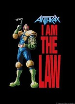 Anthrax Poster Flag Judge Dredd I Am The Law  - $16.99