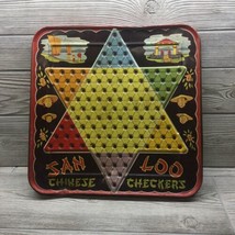 Vintage SAN LOO Chinese Checkers Metal Tin Steel Game Board Northwestern Product - £10.60 GBP