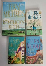 Lot of 4 FERN MICHAELS Books: Kentucky Rich Marriage Game Pretty Woman Bloomer - £7.83 GBP