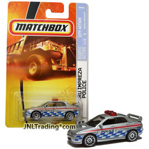 Yr 2007 Matchbox City Action 1:64 Die Cast Car #45 Silver Subaru Impreza Police - $19.99
