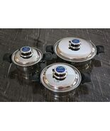 Cookworld Audiotherm Series T304 Stainless 6 Pc. Set 2 Skillets &amp; 2 Qt. ... - $139.97