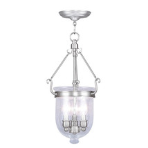 Livex 3 Light Pendant in Brushed Nickel - $9,014.95 MXN
