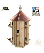 10 ROOM CEDAR BIRDHOUSE - 26&quot; Copper Roof Bird House Condo Amish Handmad... - $329.99