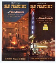 Americania Motor Lodge Brochure Downtown San Francisco California 1960&#39;s - £22.13 GBP