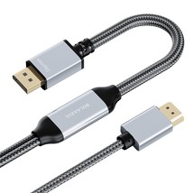 HDMI to DisplayPort Adapter Cable 4K 60Hz 6.6ft HDMI Source to DisplayPo... - $48.07