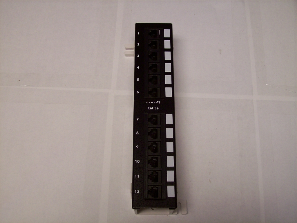 cpp5-12AL 12 port cat5e 10 inch wall mount mini patch panel cpp512al cyrex - $17.70