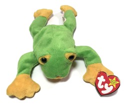 Ty Beanie Baby ‘Smoochy’ The Frog (Retired 1997) Tag Errors Rare Collectible - £177.63 GBP