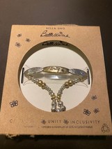 Bella Uno Bellissima &quot;Unity&quot; Bracelet Jewelry Sterling Silver plated - £6.14 GBP