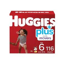 Huggies Plus Diapers, Size 6 (35+ Pounds), 116 Count - $68.59