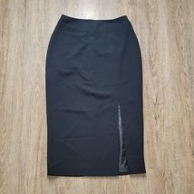 First Issue Liz Claiborne Black Long Straight Office Skirt Sz 10P Lined - £17.95 GBP