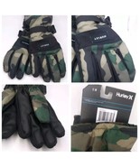 HURLEY Snow Glove Sm/Med Winter Gloves Snowboard Ski Grip Strap Warm Camo - $463.77 MXN