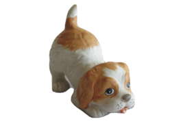 Homco Porcelain Puppy Dog Figurine Cocker Spaniel #1407 - 3.5&quot; Long Vintage - £7.51 GBP