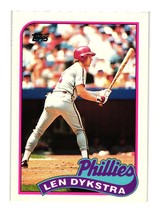 1989 Topps Traded #27T Len Dykstra Philadelphia Phillies - £1.60 GBP