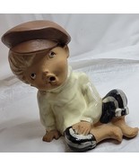 Vintage UC CTI Groovy Mod Boy Figurine Glazed And Bisque Made in Japan 6... - £9.11 GBP