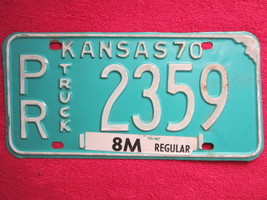 License Plate Car Tag 1970 Kansas Truck Pr 2359 Pratt County [N21] - £4.76 GBP