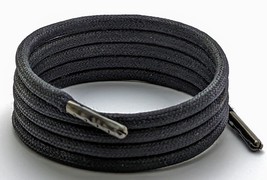 Negro 5MM Algodón Encerado Zapato Y Cordones de Botas - $6.37+