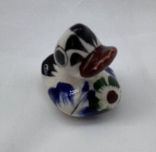 Mexico Pottery Miniature Duck Hand painted Figurine - £5.99 GBP
