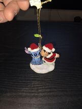 Disney’s Lilo And Stitch Kissing Under Mistletoe Ornament - $23.95
