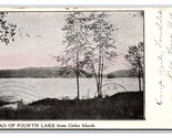 Fourth Lake From Cedar Island Adirondack Mountains NY H D Ross UDB Postc... - $9.85