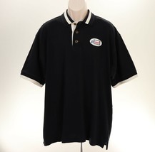 Cutter &amp; Buck Mens ZAIRMAIL Polo Shirt XL Embroidered Logo Short Sleeve Black - £28.02 GBP