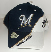 NWT MENS MLB MILWAUKEE BREWERS BASEBALL HAT + BONUS SOCKS SIZE L (6-12) - $28.01